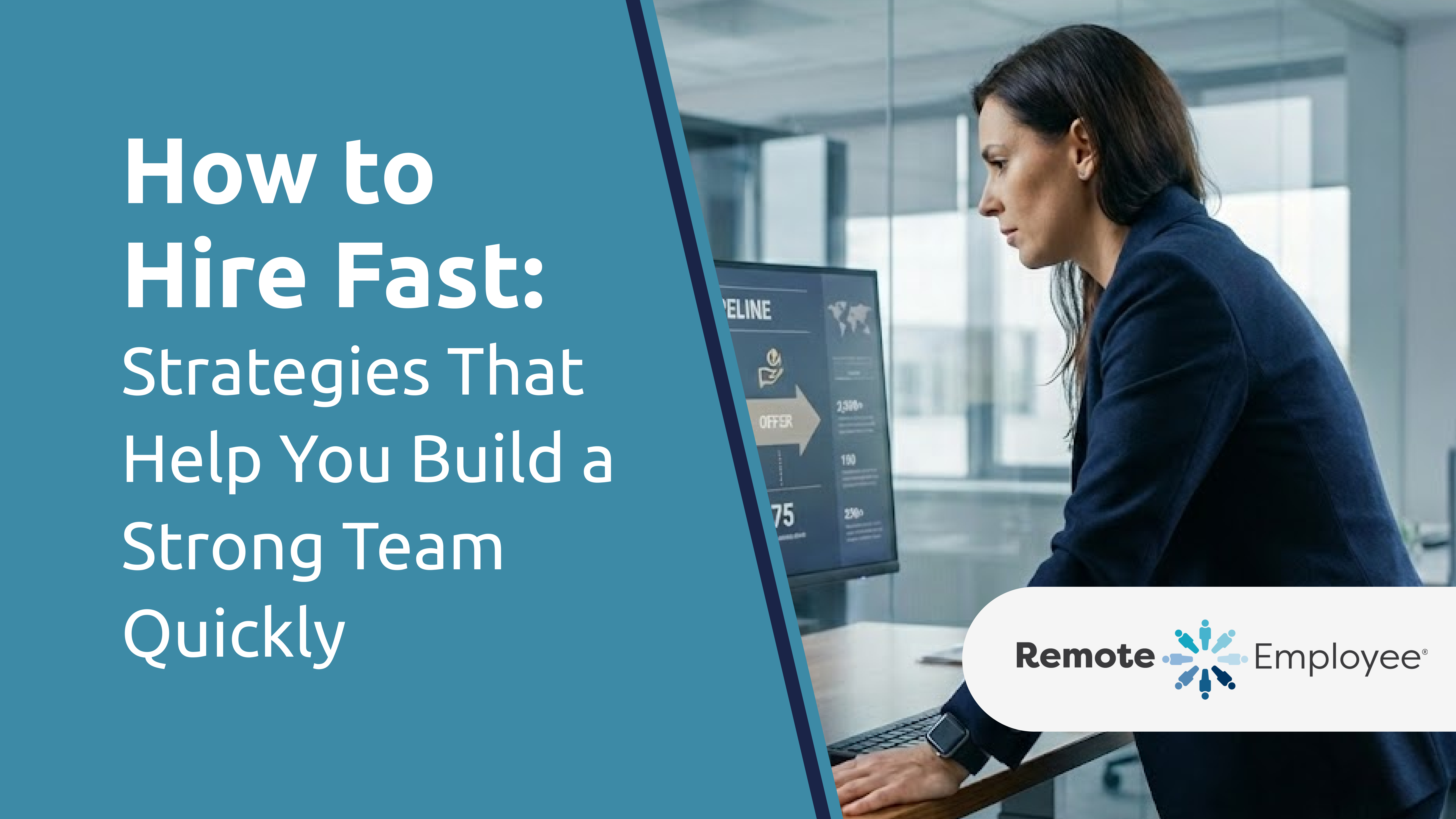 Business leader reviewing a streamlined hiring process designed to help companies hire fast without sacrificing quality.